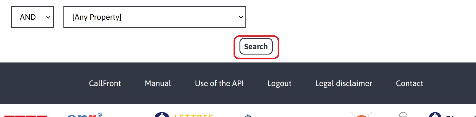 Search button